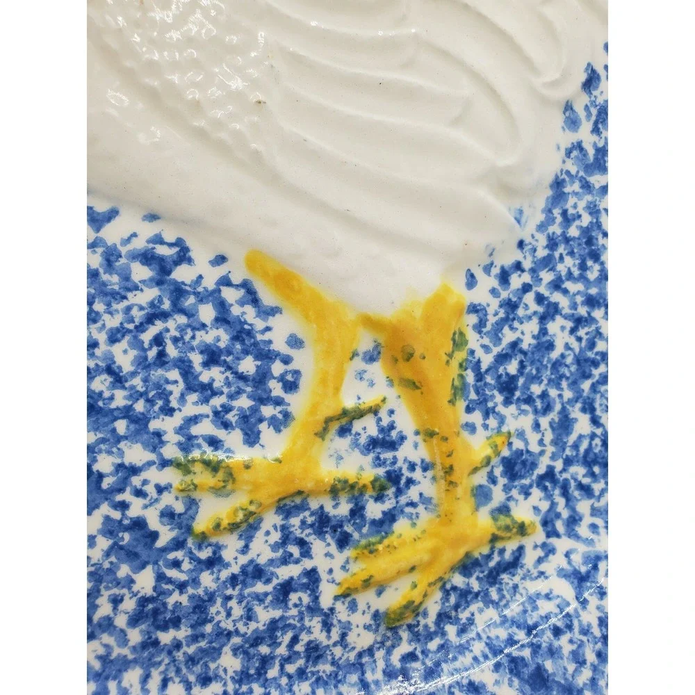 Gailstyn‑Sutton 1983 Hand Painted Rooster Platter 18.5